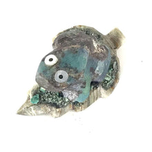 Load image into Gallery viewer, Justin Natewa Chrysocola Frog on Leaf Fetish Carving-Indian Pueblo Store
