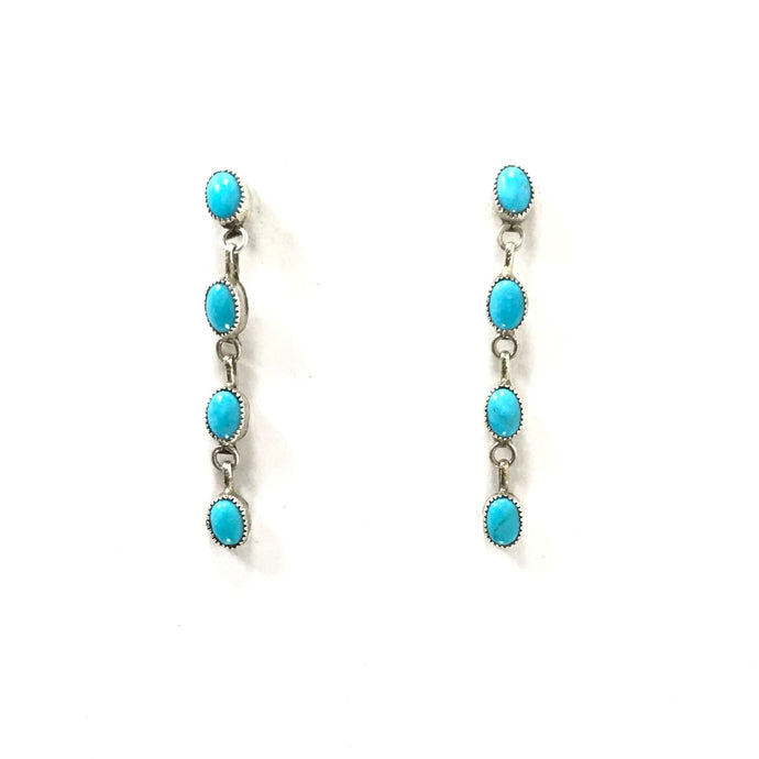 Anthony Skeet Turquoise Drop Dangle Earring-Indian Pueblo Store