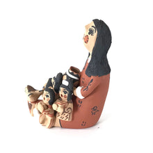 Load image into Gallery viewer, Bonnie Fragua-Johnson Woman Storyteller with 6 Children and Dog-Indian Pueblo Store
