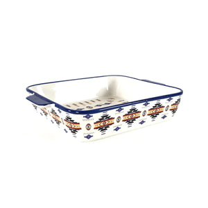 Native Design Square Ceramic Bakeware Dish-Indian Pueblo Store