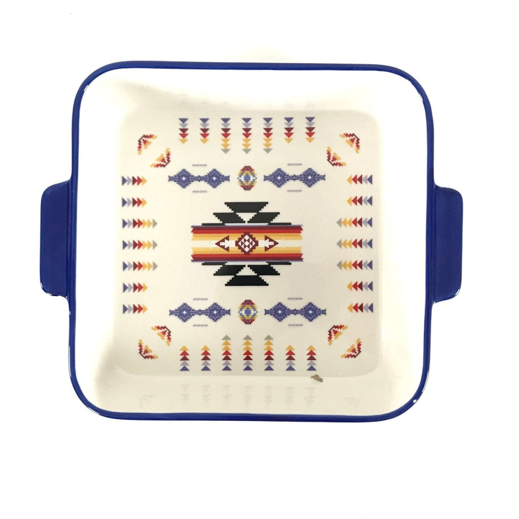 Native Design Square Ceramic Bakeware Dish-Indian Pueblo Store