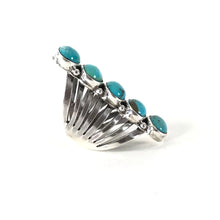 Load image into Gallery viewer, Thomas Yazzie Elongated Turquoise Ring-Indian Pueblo Store
