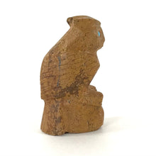 Load image into Gallery viewer, Michael Coby Travertine Owl Fetish Carving-Indian Pueblo Store
