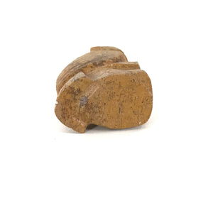 Michael Coby Travertine Owl Fetish Carving-Indian Pueblo Store