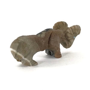 Tony Mackel Picasso Marble Mountain Ram Fetish Carving-Indian Pueblo Store