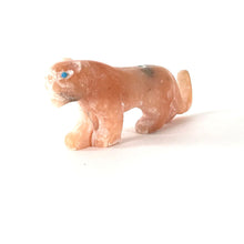 Load image into Gallery viewer, Cody Nastacio Pink Calcite Mountain Lion Fetish Carving-Indian Pueblo Store
