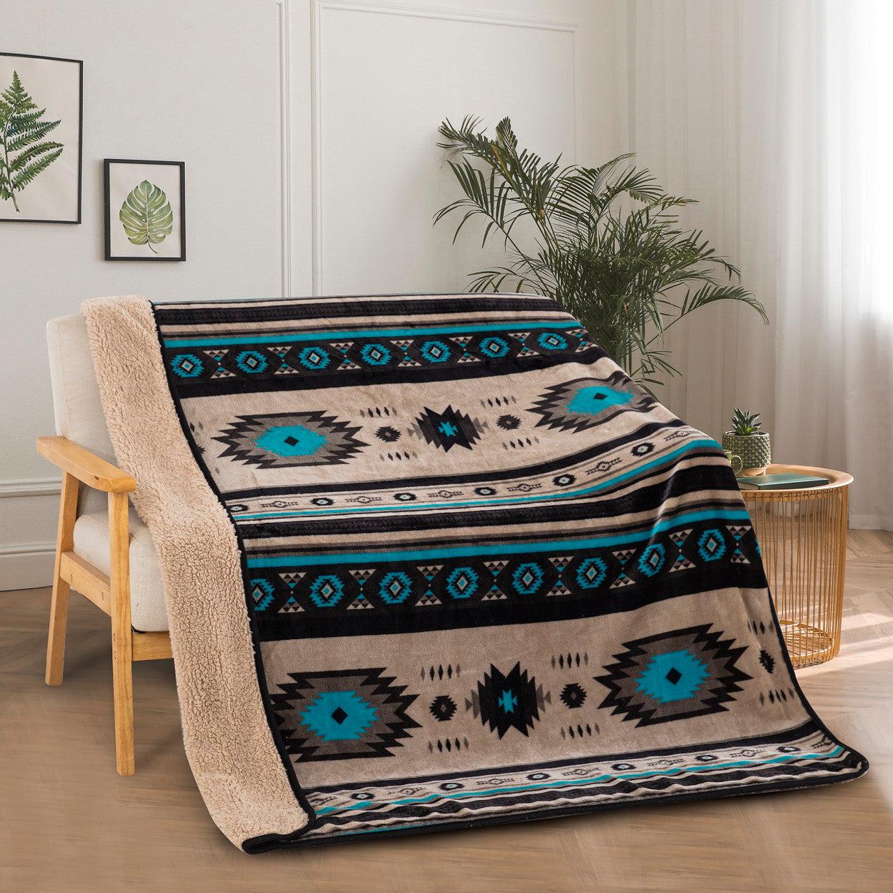 Signature Sherpa Throw Sedona Sky-Indian Pueblo Store