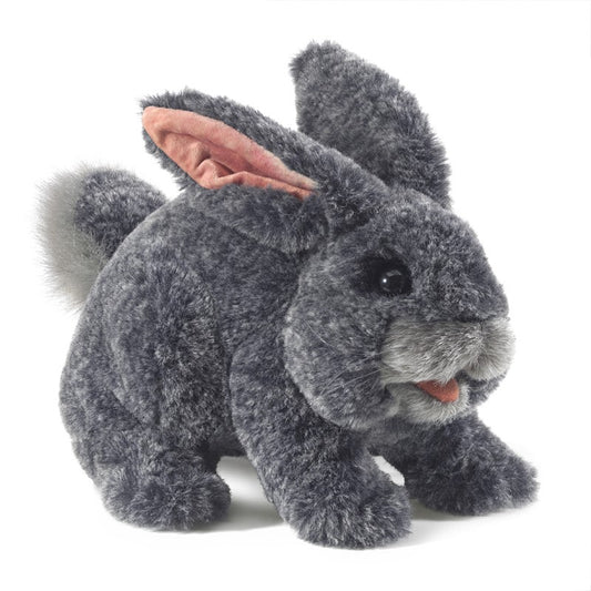 Gray Bunny Rabbit Hand Puppet-Indian Pueblo Store