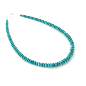 Kevin Ray Garcia Graduated Kingman Turquoise Bead Necklace-Indian Pueblo Store