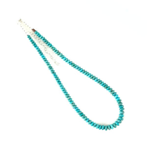 Kevin Ray Garcia Graduated Kingman Turquoise Bead Necklace-Indian Pueblo Store