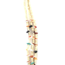 Load image into Gallery viewer, Gabriel Romero 3-Strand Multi-Gemstone Melon Shell Heishi Necklace-Indian Pueblo Store
