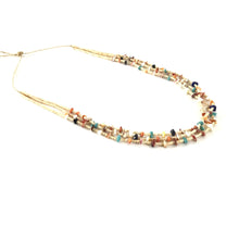Load image into Gallery viewer, Gabriel Romero 3-Strand Multi-Gemstone Melon Shell Heishi Necklace-Indian Pueblo Store

