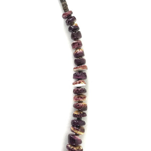 Gabriel Romero Graduated Spiny Oyster Shell Heishi Necklace-Indian Pueblo Store