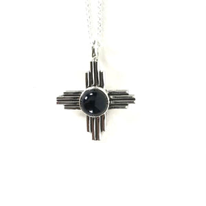 Raymond Coriz Zia Sun Symbol Pendant-Indian Pueblo Store