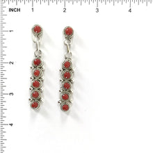 Load image into Gallery viewer, Joanita Yatsattie Large Snake Eye Dangle Earrrings-Indian Pueblo Store
