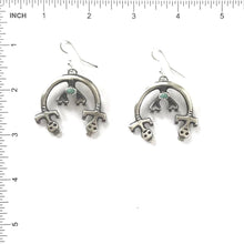Load image into Gallery viewer, Anna Spencer Sandcast Rainbow Yei Naja Earrings-Indian Pueblo Store
