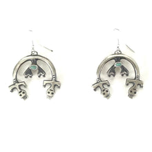 Load image into Gallery viewer, Anna Spencer Sandcast Rainbow Yei Naja Earrings-Indian Pueblo Store
