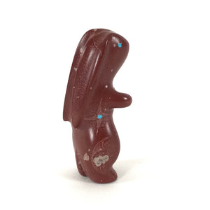 Lyndon Qualo Pipestone Rabbit Fetish Carving-Indian Pueblo Store