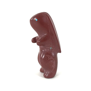 Lyndon Qualo Pipestone Rabbit Fetish Carving-Indian Pueblo Store