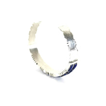 Load image into Gallery viewer, Sheldon Lalio Double Row Lapis Inlay Bracelet-Indian Pueblo Store
