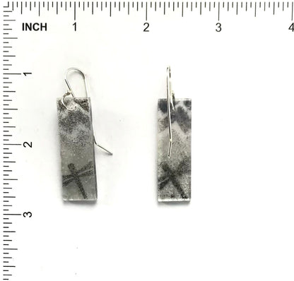 Adrian Wall Dragonfly Small Glass Earrings-Indian Pueblo Store