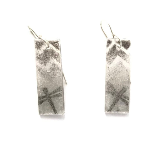 Adrian Wall Dragonfly Small Glass Earrings-Indian Pueblo Store
