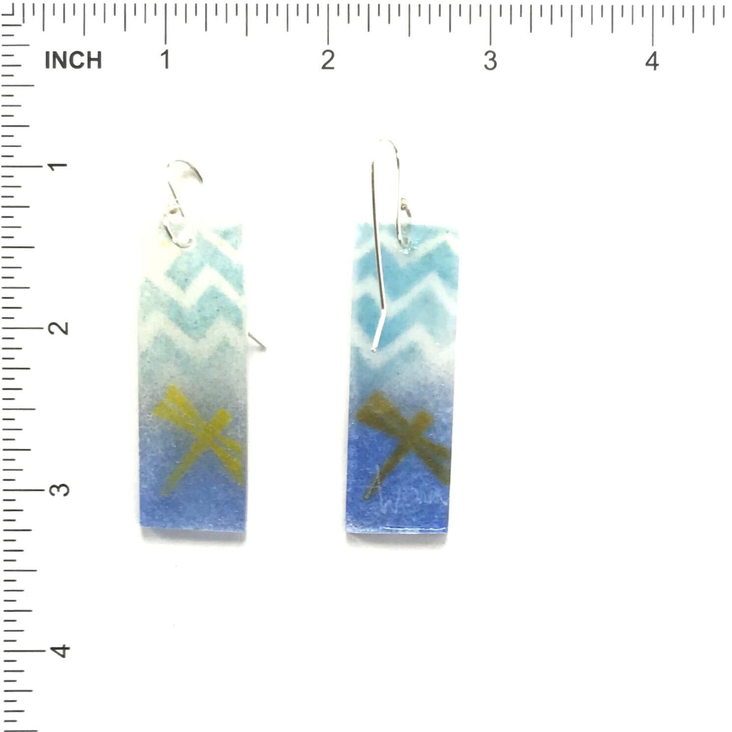 Adrian Wall Dragonfly Medium Glass Earrings-Indian Pueblo Store