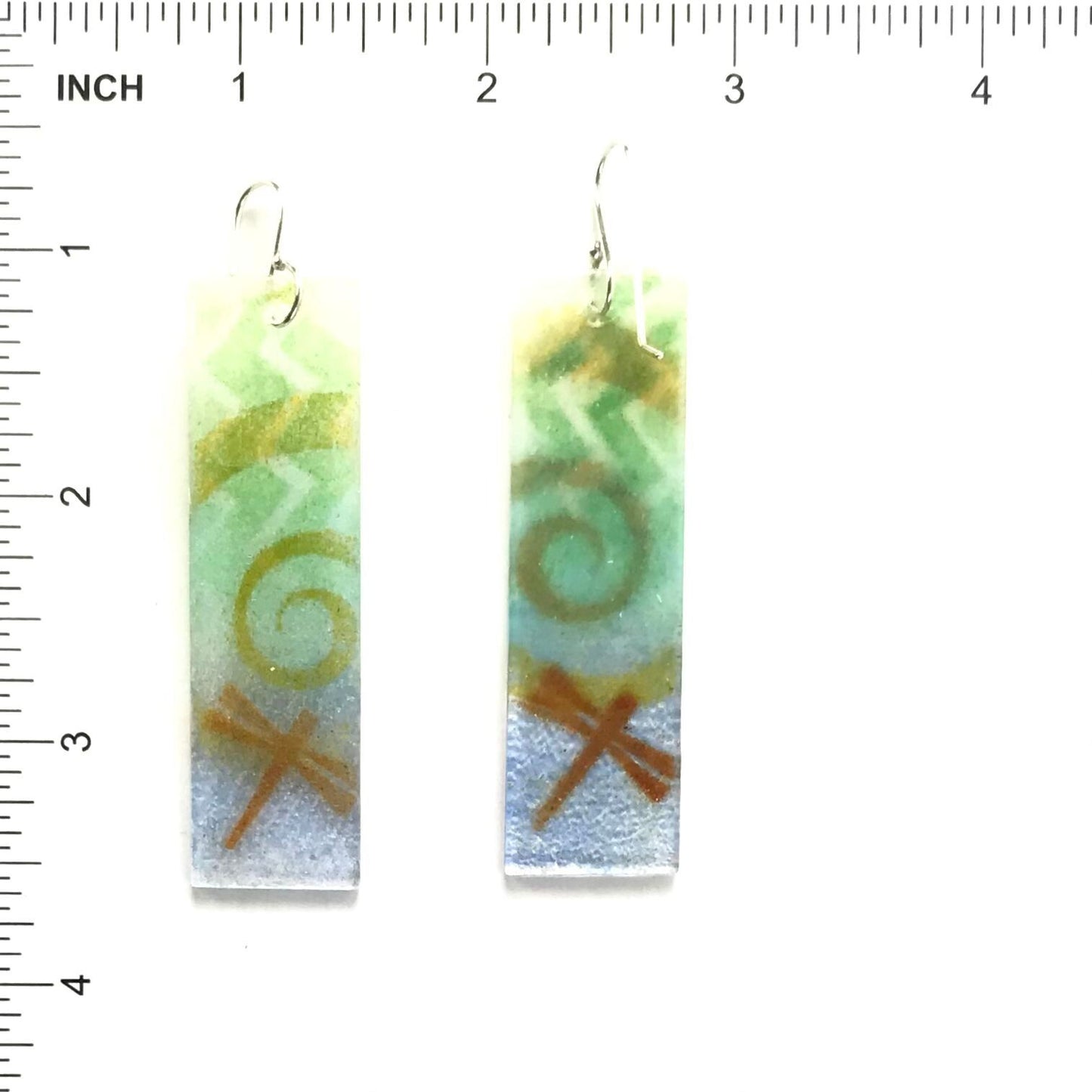 Adrian Wall Dragonfly Large Glass Earrings-Indian Pueblo Store