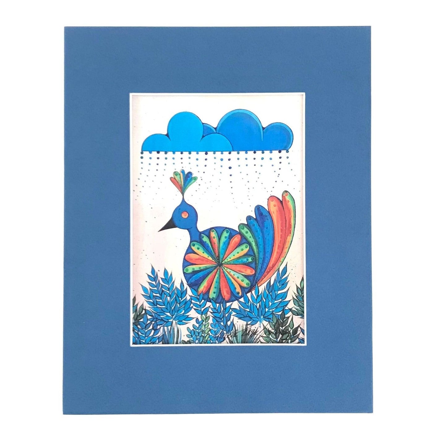 Turquoise Tsiri-P'ook'eepeng Print-Indian Pueblo Store