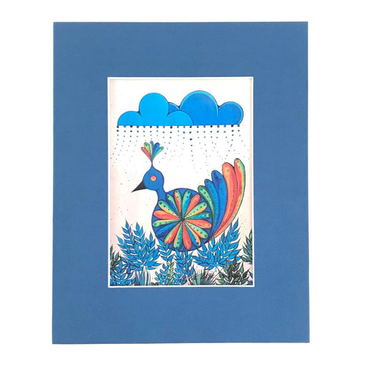 Turquoise Tsiri-P'ook'eepeng Print-Indian Pueblo Store