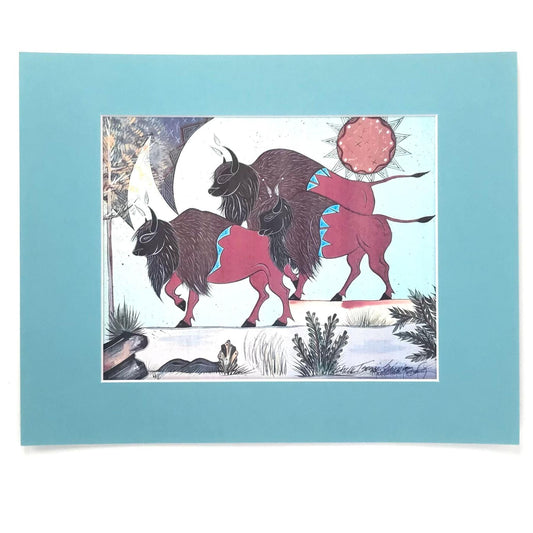 #5 Ko'Buffalo Print-Indian Pueblo Store
