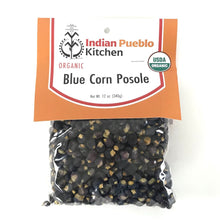 Load image into Gallery viewer, Organic Blue Corn Posole 12oz-Indian Pueblo Store
