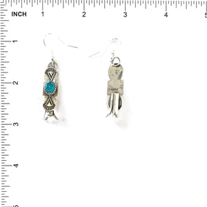 Doris Smallcanyon Squash Blossom Earring and Necklace Set-Indian Pueblo Store
