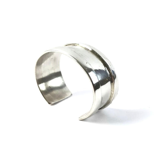 Michael "NaNa Ping" Garcia Sterling Silver Channel Bracelet-Indian Pueblo Store