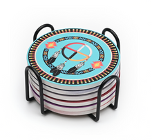Load image into Gallery viewer, Medicine Wheel Native American Designed Coaster Set-Indian Pueblo Store
