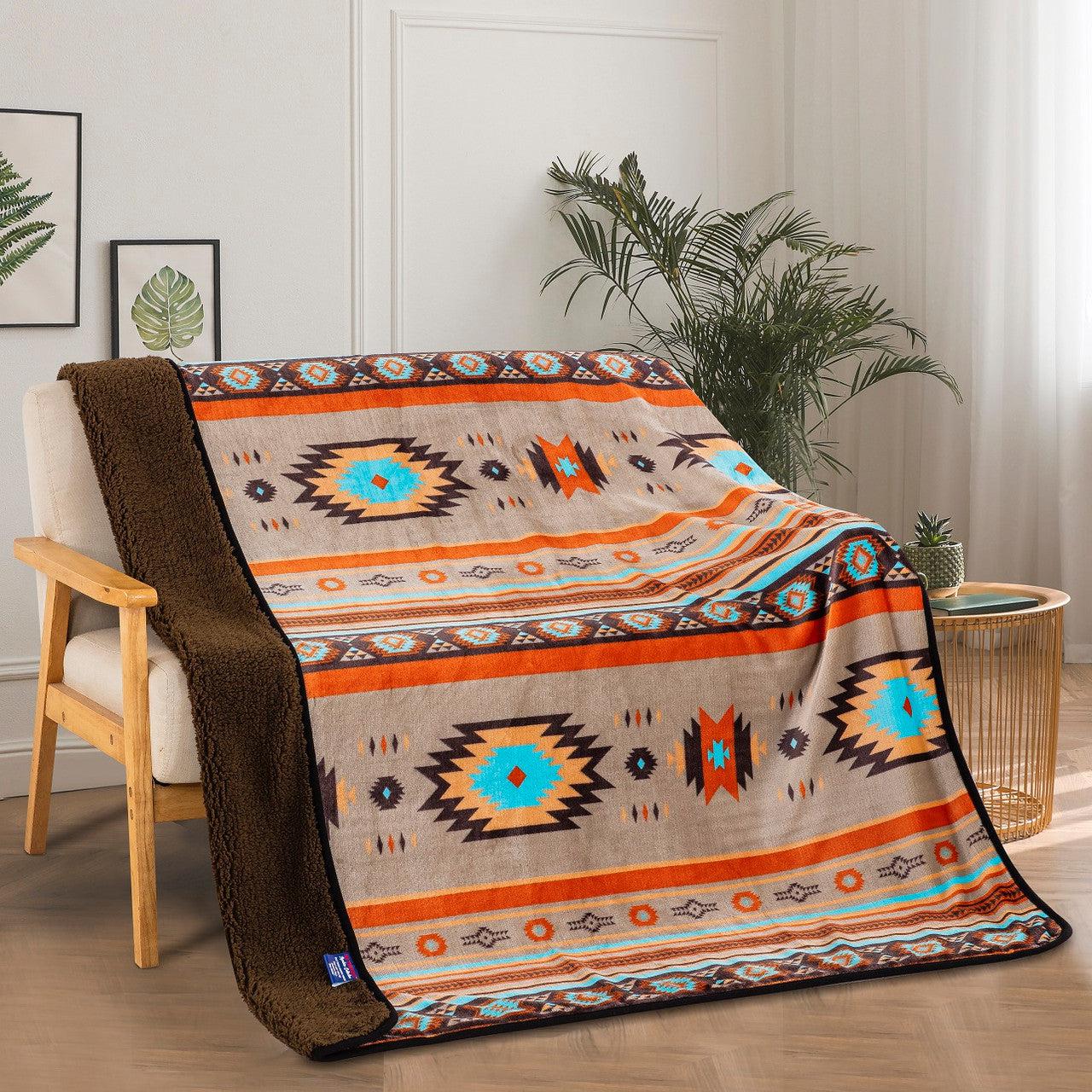 Signature Sherpa Throw Sedona Sky-Indian Pueblo Store
