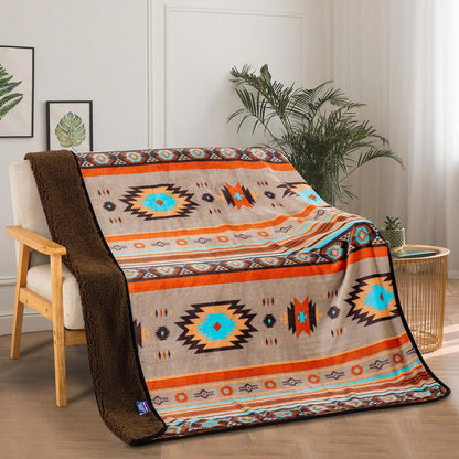 Signature Sherpa Throw Sedona Sky-Indian Pueblo Store