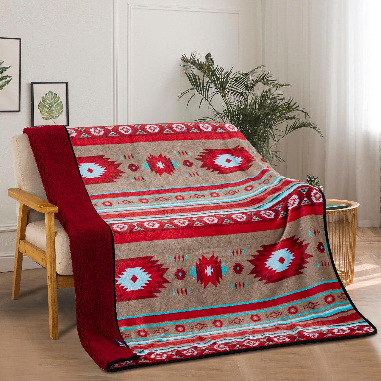 Signature Sherpa Throw Sedona Sky-Indian Pueblo Store