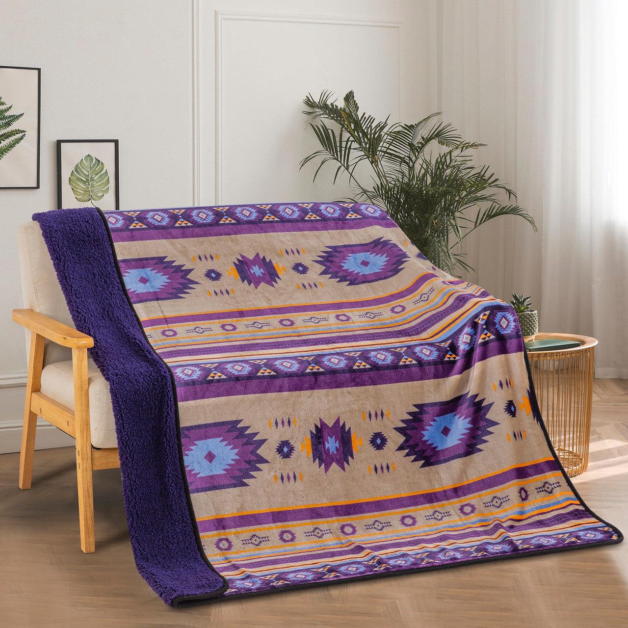 Signature Sherpa Throw Sedona Sky-Indian Pueblo Store
