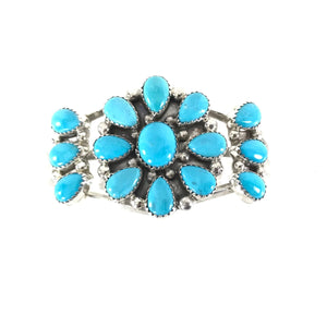 Arlene Spencer Turquoise Cluster Bracelet-Indian Pueblo Store