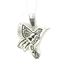 Load image into Gallery viewer, Sonny Gene Sterling Silver Overlay Hummingbird Pendant-Indian Pueblo Store
