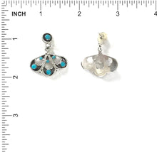 Load image into Gallery viewer, Murry and Arlene Tsattie Turquoise Petit Point Drop Earrings-Indian Pueblo Store
