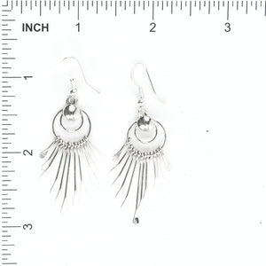 Pauline Armstrong Sterling Silver Cascading Dangle Earring-Indian Pueblo Store
