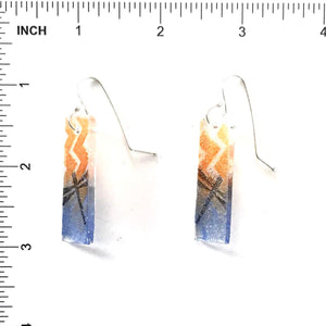 Adrian Wall Dragonfly Glass Dangle Earrings-Indian Pueblo Store