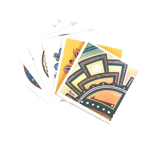 Mallery Quetawki Sunface Card Set-Indian Pueblo Store