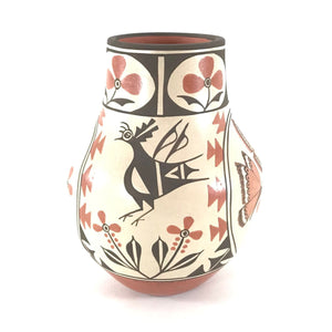 Elizabeth and Marcellus Medina Large Hummingbird and Butterfly Jar-Indian Pueblo Store