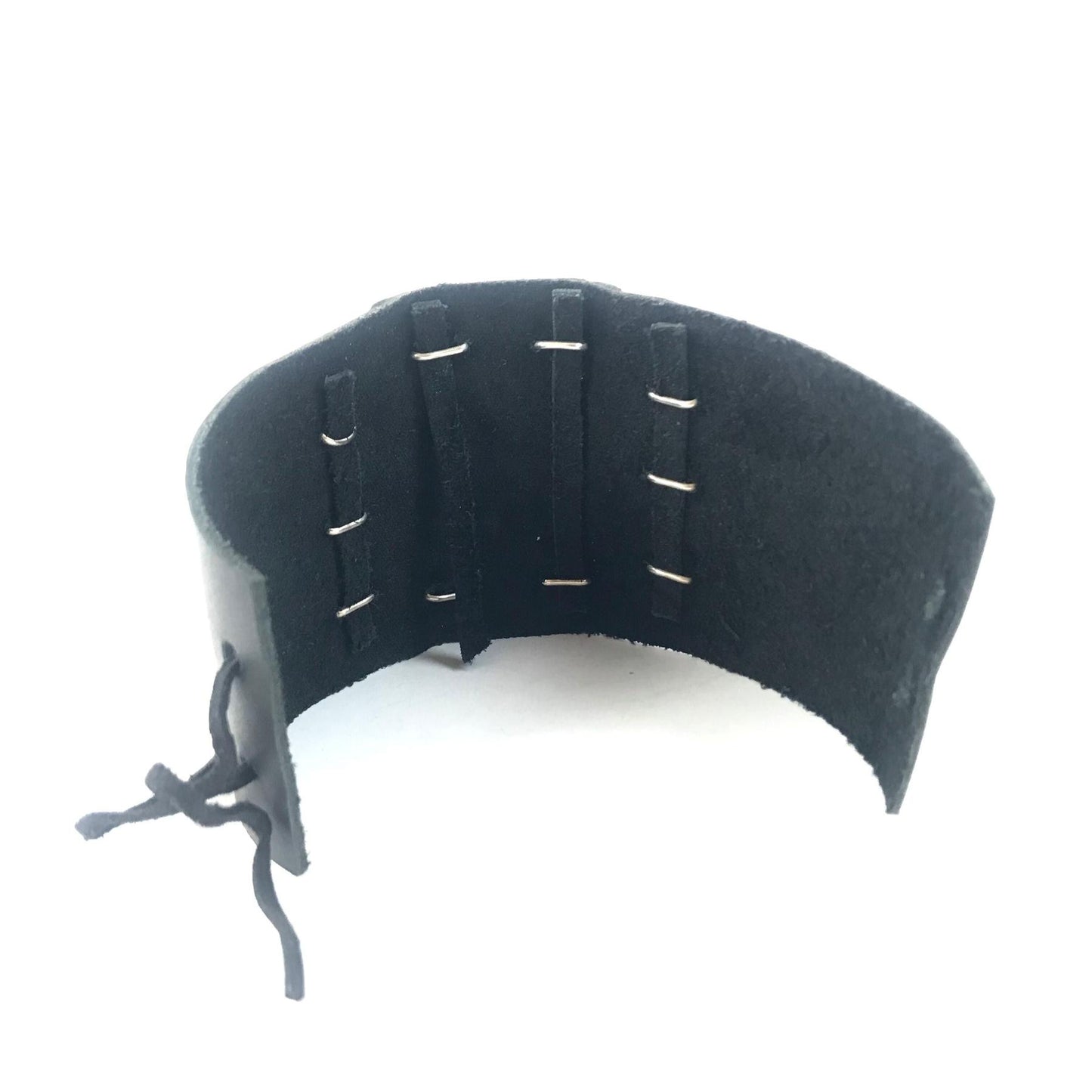 Dale Morgan Leather Turquoise Bow Guard-Indian Pueblo Store
