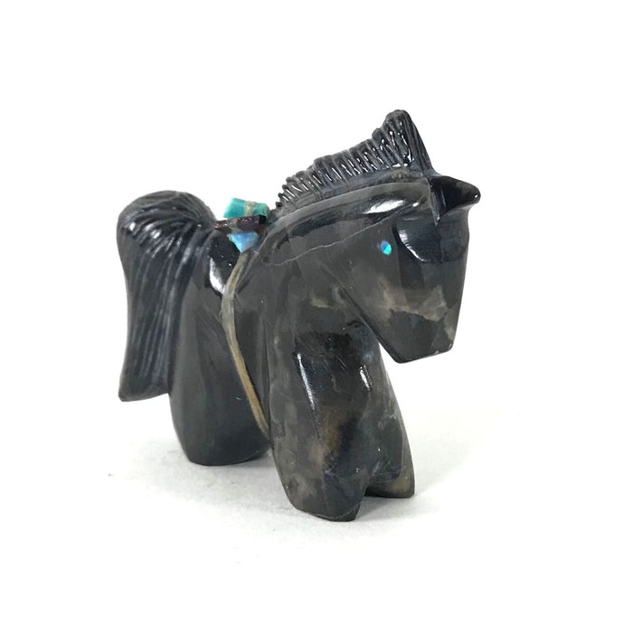 Daryl Shack Marble Horse Fetish Carving-Indian Pueblo Store