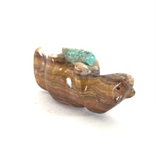 Load image into Gallery viewer, Daryl Shack Onyx Otter Fetish Carving-Indian Pueblo Store
