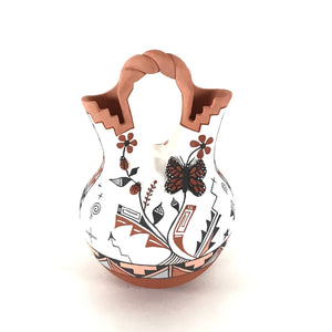 Carol Lucero Gachupin Butterfly Wedding Vase-Indian Pueblo Store